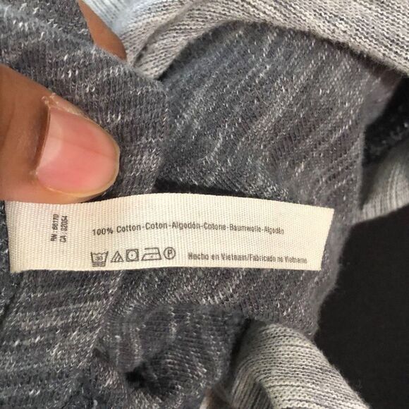 Free People Sweater Womens One Body Marled Gray Beach Cowl Neck Lightweight Airy - Picture 8 of 8